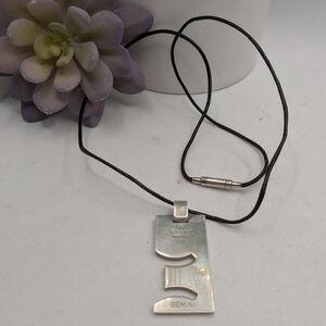 Vintage Gucci Gemini Zodiac Pendant Necklace Sterling Silver 925 Milan